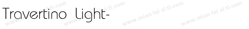 Travertino Light字体转换